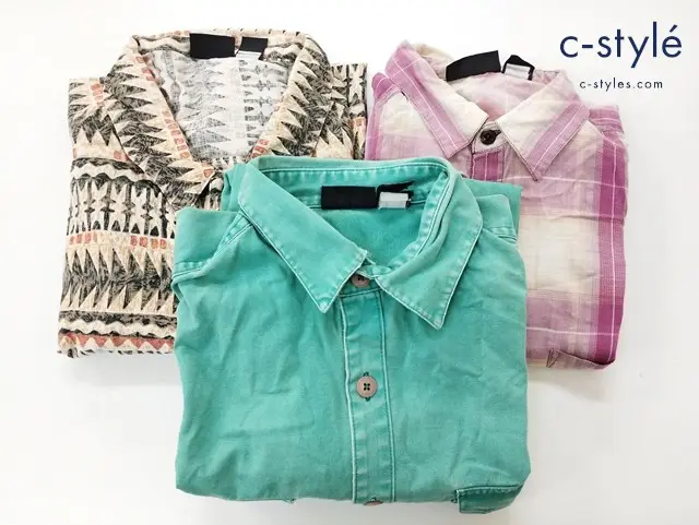 patagonia パタゴニア 長袖シャツ M XL 無地 総柄 計3点