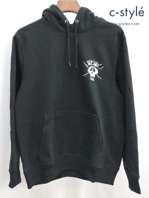 STUSSY ステューシー トレーナー S ブラック SURF SKATE SKULL HOODED SWEAT 1924746