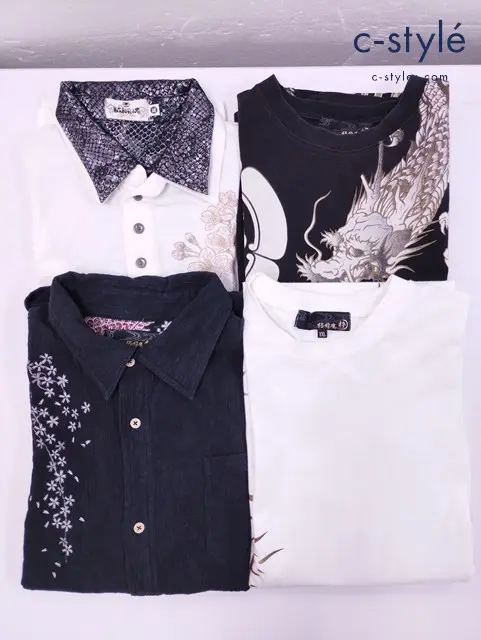 絡繰魂 からくりだましい シャツ ポロシャツ Tシャツ XL XXL 刺繍 計4点