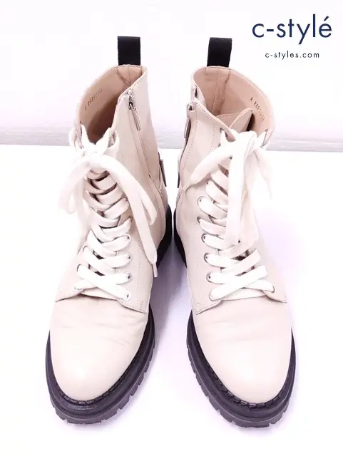 Sergio Rossi セルジオロッシ ショートブーツ 38 ベージュ レディース