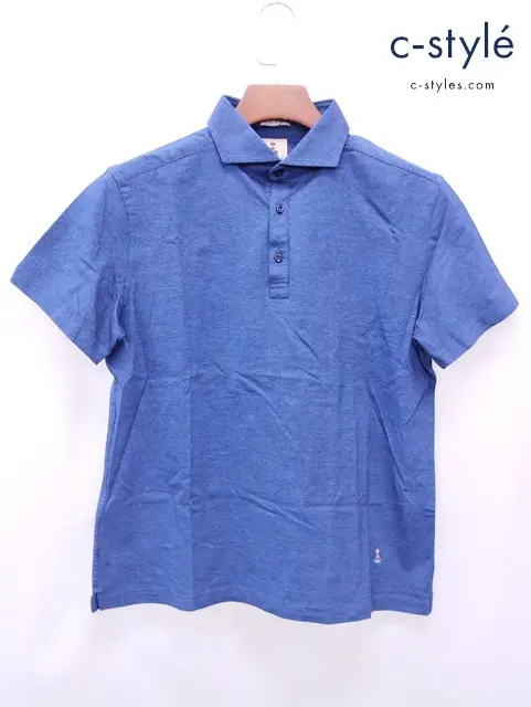 GUY ROVER ギローバー ポロシャツ XL インディゴブルー イタリア製