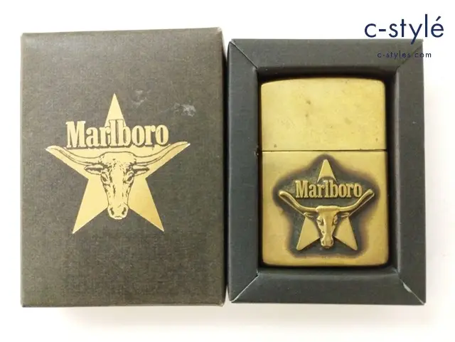 ZIPPO ジッポー オイルライター Marlboro ロングホーン ゴールド 1993 喫煙具 嗜好品