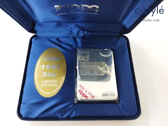 ZIPPO ジッポー オイルライター 1941 Star LIMITED EDITION 純銀メタル 2001 喫煙具
