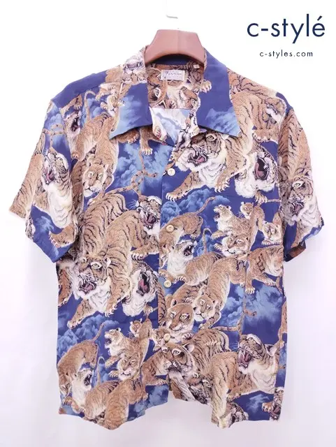 SUN SURF サンサーフ アロハシャツ L マルチカラー SPECIAL EDITION KALAKAUA 百虎 SS38201