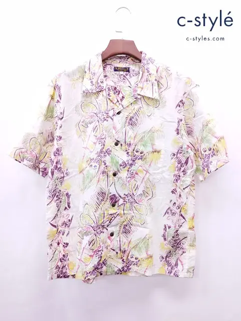 SUN SURF サンサーフ アロハシャツ XL マルチカラー COCO PALMS SS37866
