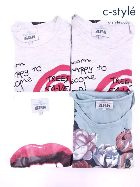 Vivienne Westwood MAN ヴィヴィアンウエストウッドマン Tシャツ M L 綿100％ 計4点
