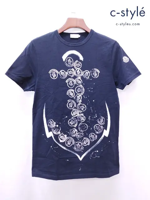 MONCLER モンクレール Tシャツ M ネイビー 綿100％
