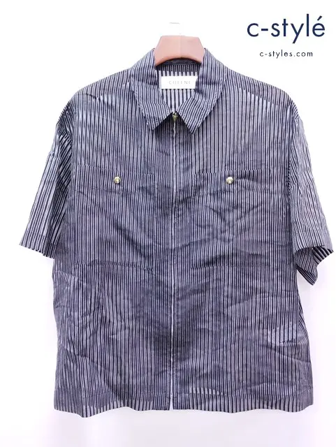 CULLNI クルニ ストライプシャツ 1 ブラック系 ストライプ 24-SS-057