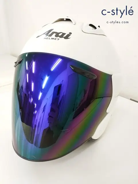 Arai アライ ヘルメット 59.60cm ホワイト SZ-Ram3 製造年月日 2005/05/24 バイク用品