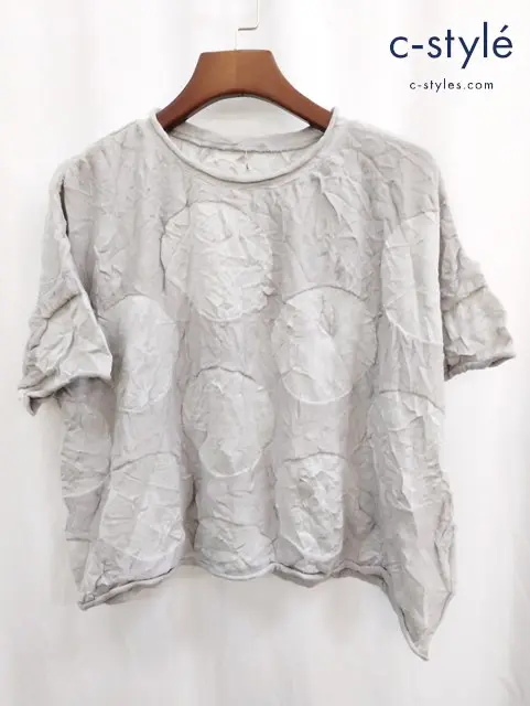 Y’s ワイズ 水玉ニット 2 グレー YS-K51-580 Yohji Yamamoto レディース