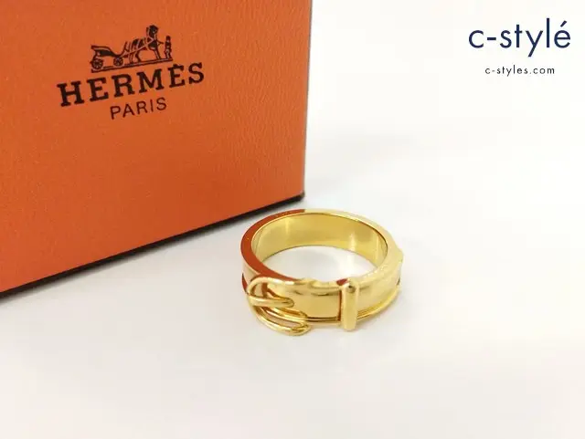 HERMES エルメス スカーフリング ゴールド