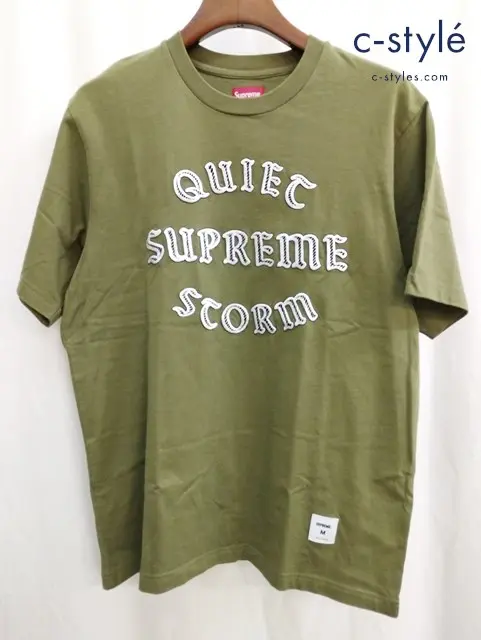 SUPREME シュプリーム Tシャツ M カーキ系 QUIET STORM RN101837