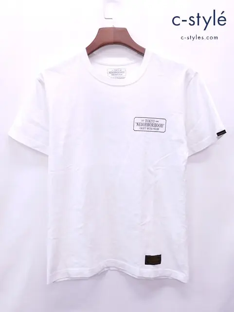 NEIGHBORHOOD ネイバーフッド Tシャツ S ホワイト プリント 半袖 綿100％