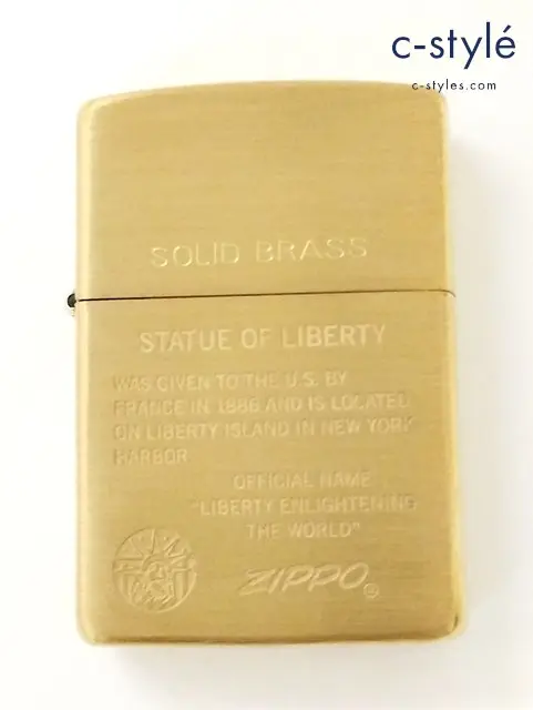 ZIPPO ジッポー オイルライター SOLID BRASS STATUE OF LIBERTY ゴールド 1995 喫煙具