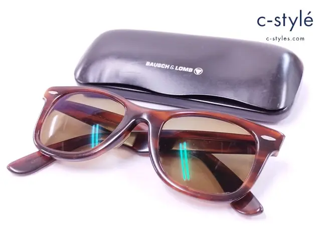Ray-Ban レイバン サングラス ブラウン系 BAUSCH & LOMB WAYFARER USA 5022 度入り