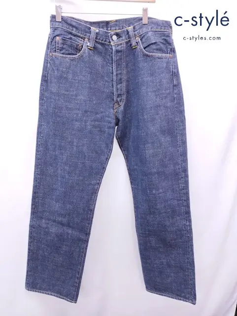 EVISU エヴィス デニムパンツ 34×35 インディゴ 2001 ファイヤー 綿100％