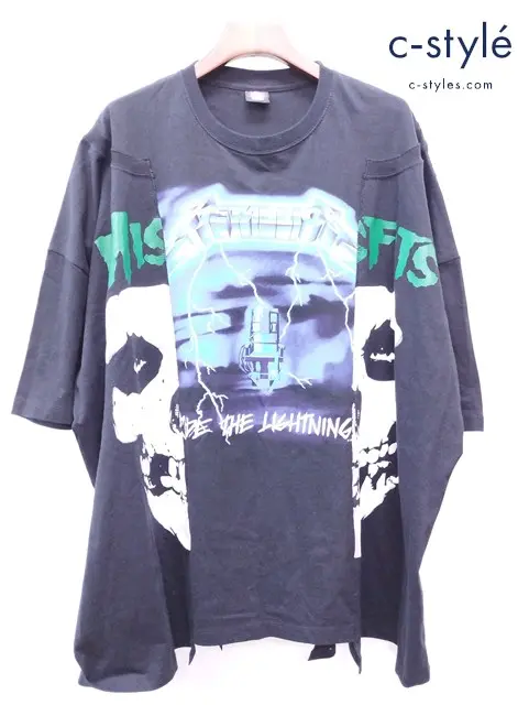 ROCK Yeah バンドTシャツ XL ブラック METALLICA RIDE THE LIGHTNING MISFITS メタリカ ミスフィッツ
