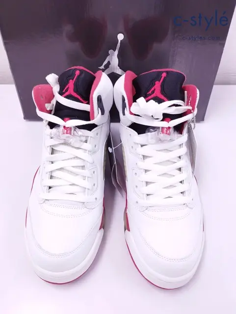NIKE ナイキ スニーカー 27cm ホワイト系 AIR JORDAN 5 RETRO 136027-162 ハイカット