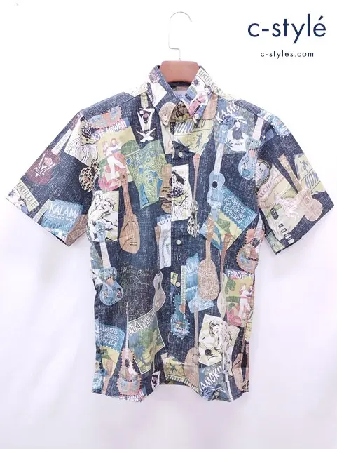 Reyn Spooner レインスプーナー アロハシャツ XS マルチカラー 0125 1971 ウクレレ