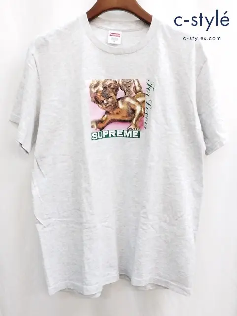 Supreme シュプリーム Tシャツ M ライトグレー プリント Lovers Tee 半袖 USA製