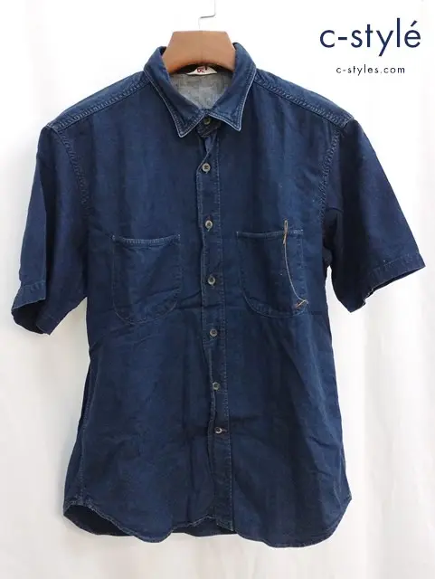 45R フォーティーファイブアール デニムシャツ 2 インディゴ 半袖 藍染