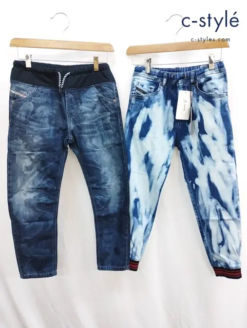 DIESEL ディーゼル パンツ 10Y インディゴ ウエストゴム キッズ 男の子 女の子 計2点