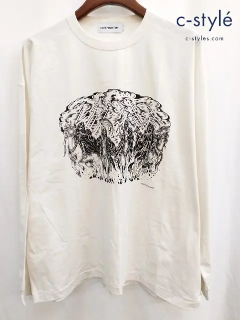 COOTIE PRODUCTION×Magical Design クーティープロダクションズ×マジカルデザイン S ホワイト 長袖