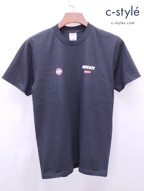 SUPREME×Ducati シュプリーム×ドゥカティ Tシャツ S ブラック プリント 綿100％ USA製