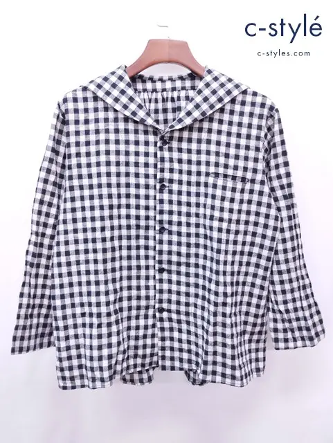 ORDINARY FITS オーディナリーフィッツ シャツ 0 ブラック×ホワイト ギンガムチェック レディース