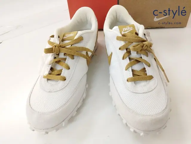 NIKE ナイキ スニーカー 27cm ホワイト×キャメル ローカット 303918-171