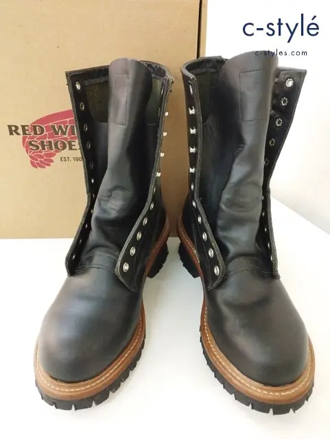 RED WING レッドウィング ブーツ 26.5cm ブラック USA製 9″ LOGGER Heritage Work 8210