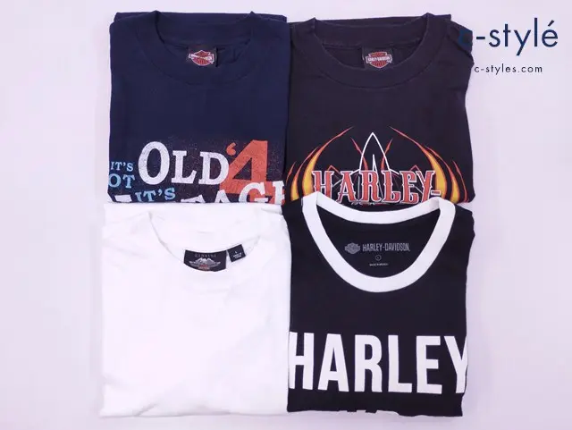 Harley-Davidson ハーレーダビッドソン Tシャツ M L ネイビー ブラック ホワイト 計4点