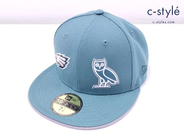NEW ERA×OVO キャップ 7・1/8 56.8cm グリーン 59FIFTY NFL フィラデルフィア イーグルス