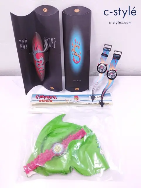 Swatch スウォッチ 腕時計 クウォーツ SCUBA 200 C-MONSTA SDZ101 PMB103 HOT STUFF 計3点