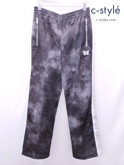 Needles×nubian ニードルズ×ヌビアン トラックパンツ M ブラック MR499 ポリエステル100%