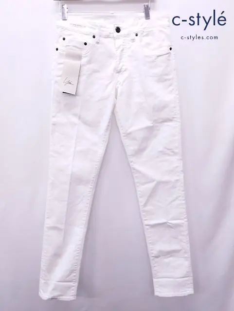 YCHAI イカイ デニムパンツ 32 ホワイト PANATELA YPU001 イタリア製