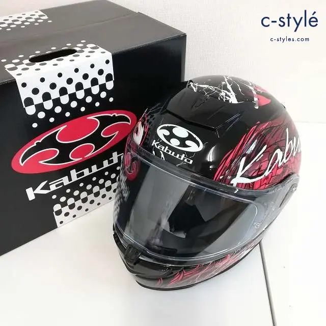 OGK Kabuto オージーケーカブト ヘルメット M 57～58cm ブラック×レッド AEROBLADE-5 DRAGON