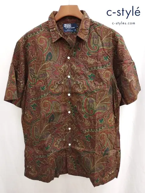 POLO Ralph Lauren ポロ ラルフ ローレン シャツ L マルチカラー ペイズリー総柄 USA製