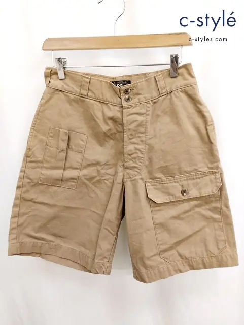 RRL ダブルアールエル ハーフカーゴパンツ 32 ブラウン 綿100% USA製