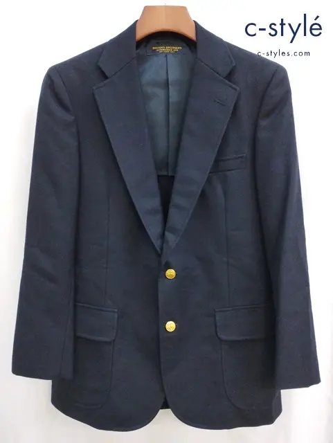 BROOKS BROTHERS ブルックスブラザーズ ジャケット ネイビー ブレザー 金ボタン ウール100％