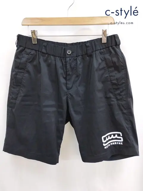 MUTA MARINE ムータマリン ハーフパンツ 6 ブラック ポリエステル100%