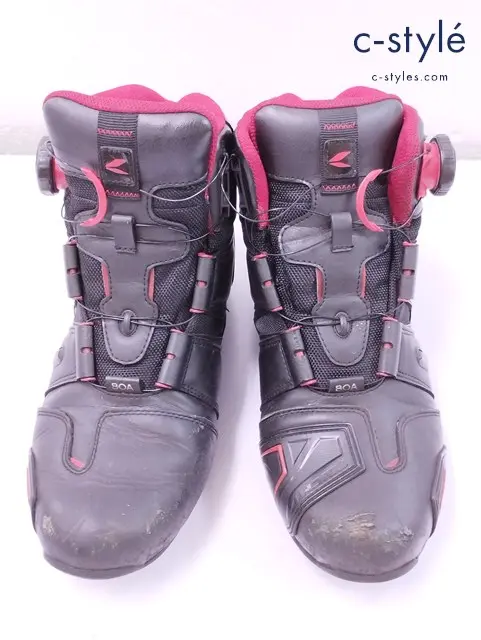 RS TAICHI アールエスタイチ ライディングシューズ 26.5cm ブラック×レッド DRYMASTER BOA RSS006