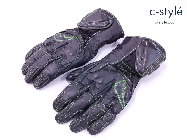 KUSHITANI×Kawasaki クシタニ × カワサキ GPゼストウィンターグローブ LL ブラック×グリーン K-5593