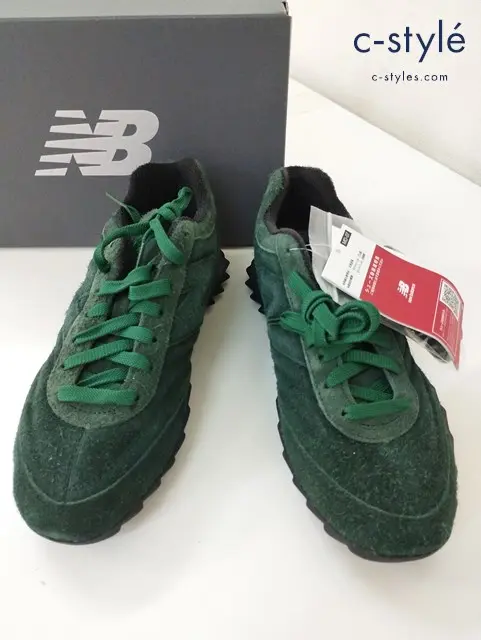 New Balance×AURALEE ニューバランス×オーラリー スニーカー 26.5cm グリーン スエード URC30LE