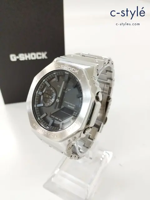 CASIO カシオ 腕時計 シルバー G-SHOCK GM-B2100D-1AJF ソーラー充電