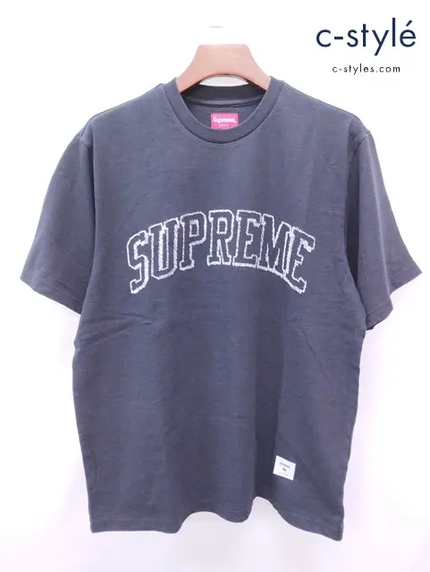 Supreme シュプリーム Tシャツ M ブラック Sketch Embroidered S/S Top 綿100％