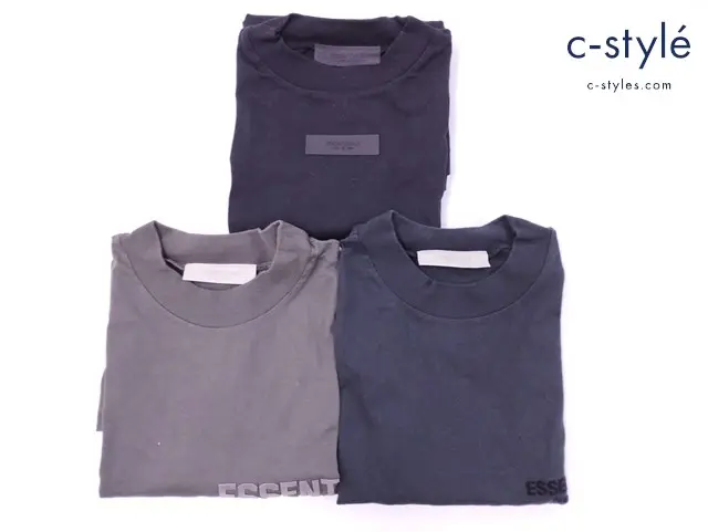 FOG ESSENTIALS エフオージーエッセンシャルズ 長袖Tシャツ 半袖Tシャツ XXS S 綿100％ 計3点