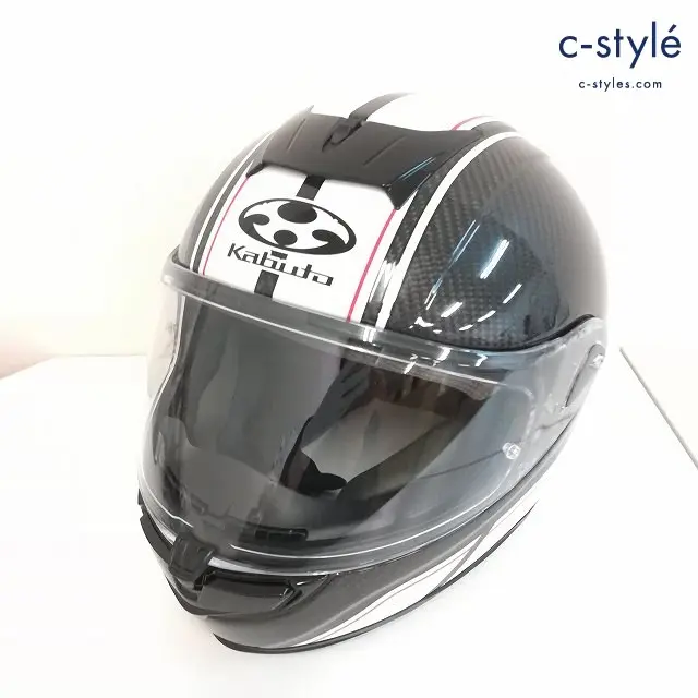 OGK Kabuto オージーケーカブト ヘルメット XL 61～62cm未満 ブラック×ホワイト AEROBLADE-5R SM-1