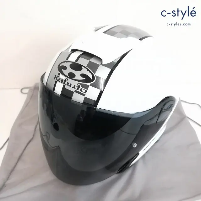 OGK Kabuto オージーケーカブト ヘルメット XXL 63～64cm ホワイト ASAGI SPEED W-527-P10618853