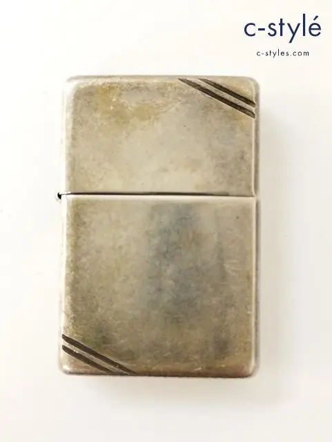 ZIPPO ジッポー オイルライター STERLING SILVER シルバー 2012年 ダイアゴナルライン DIAGONAL LINE